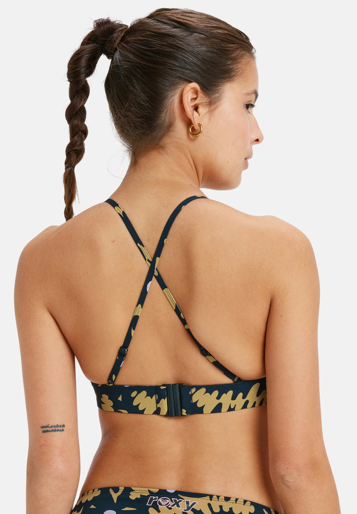 ROXY ACTIVE TRI - Anthracite Big Flowers