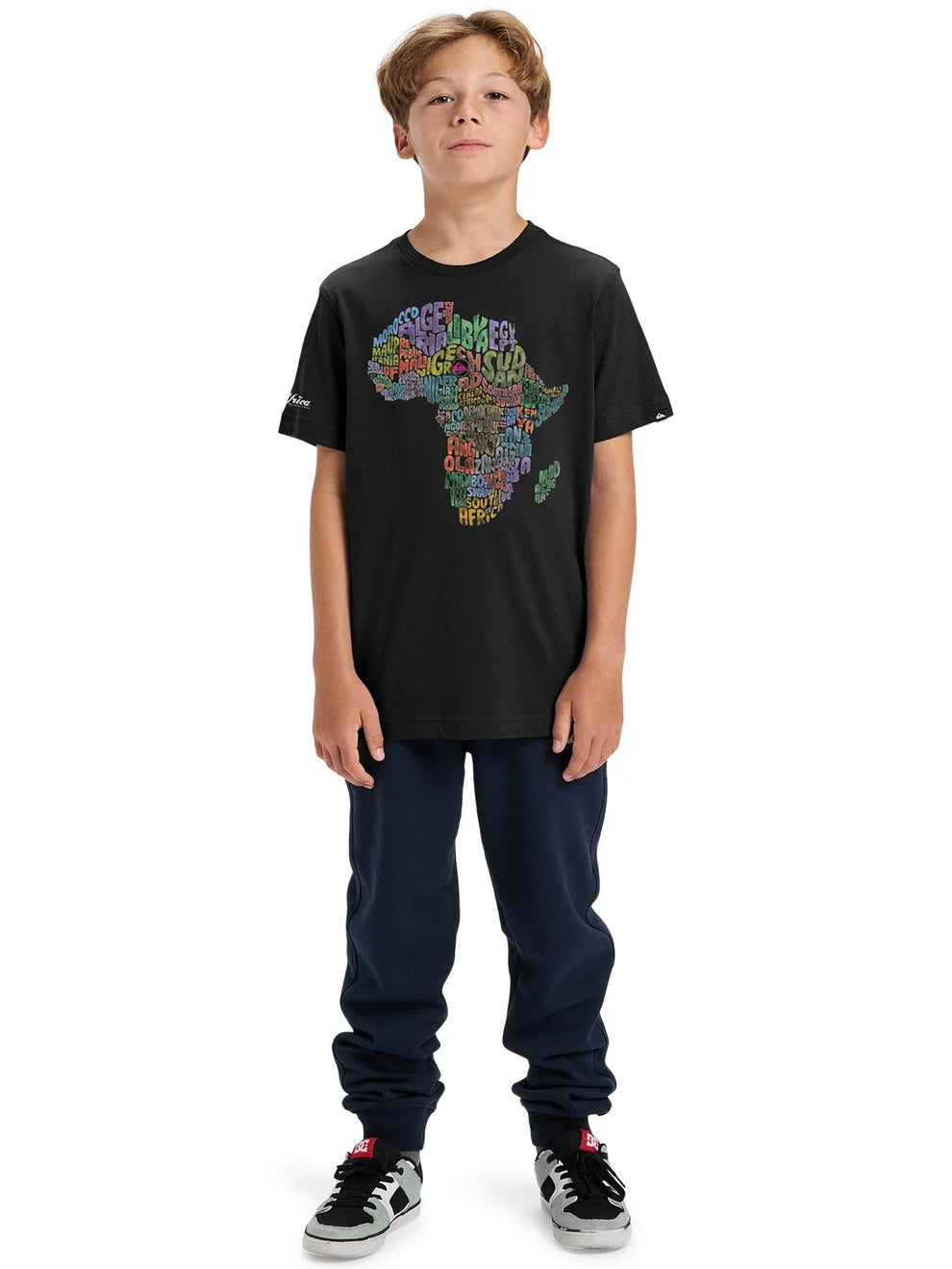 AFRICA WORKSONG SS YOUTH - Black