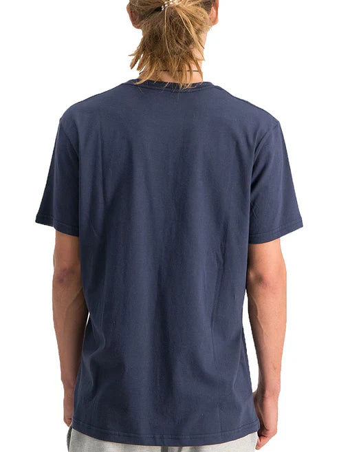 Big Rvca Tee - Gold Logo/Navy