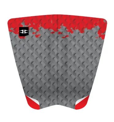 Hurricane Leo Traction Pad - Grey/Red