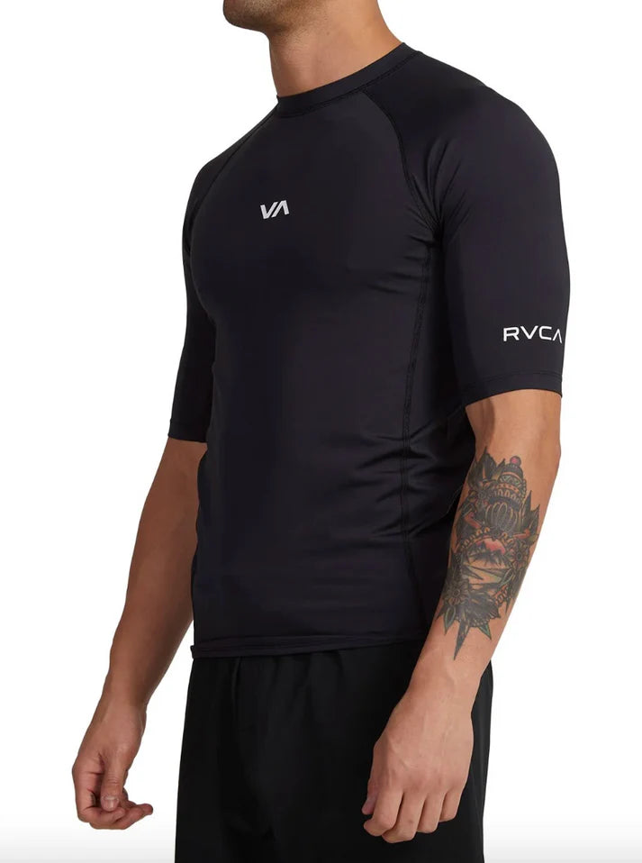 RVCA SS RASHGUARD - Black
