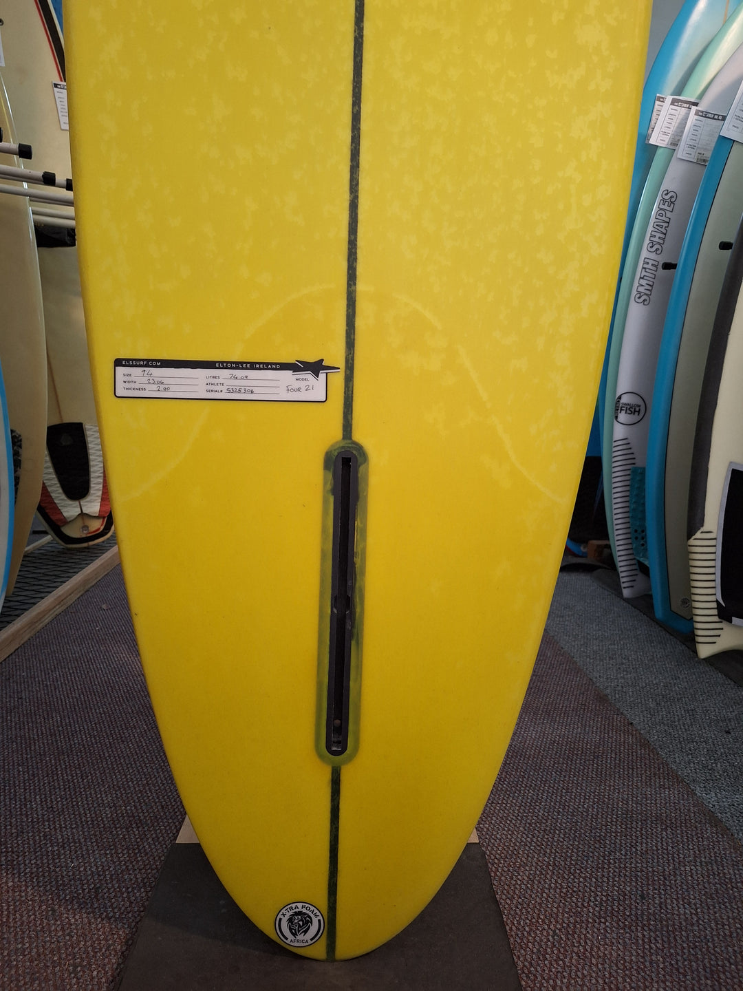 ELS SURF PU FOUR 21 9'4 X 23.06" X 2.90" = 74.09L