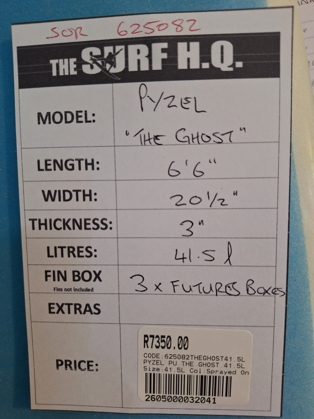 PYZEL PU THE GHOST 6'6 X 20 1/2" X 3" = 41.5L