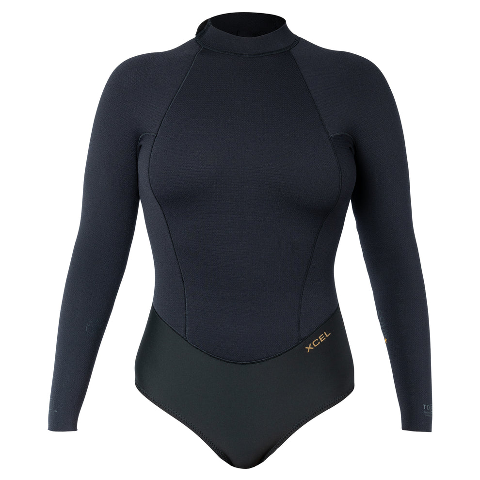 XCEL WOMENS COMP+ L/S BACK ZIP SS 2/1.5MM