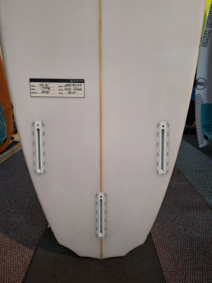 HURRICANE PU DARK NIGHT 6'0 x 19 3/8 x 2 1/2 = 31L