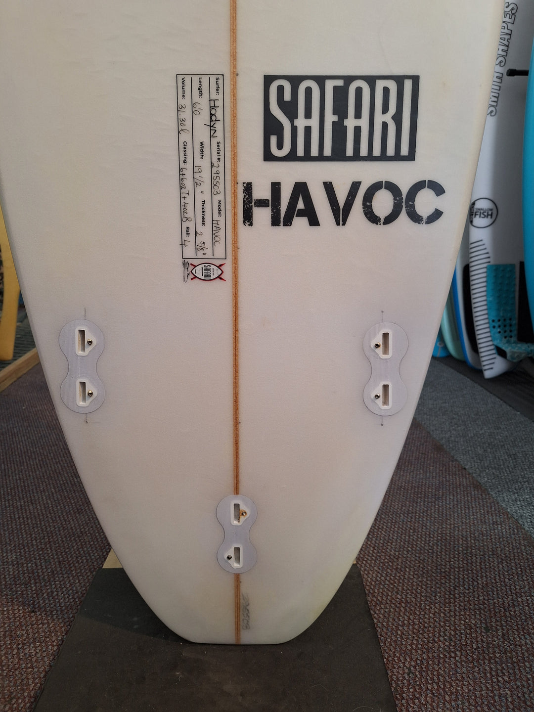SPIDER PU HAVOC 6'0 x 19 1/2" x 2 5/8" = 31.30