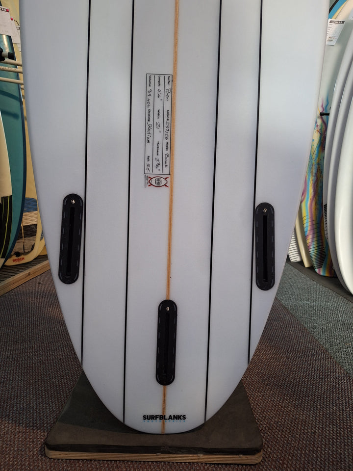 SPIDER PU BOMB 6'4 X 21" X 2 3/4" = 39.40L