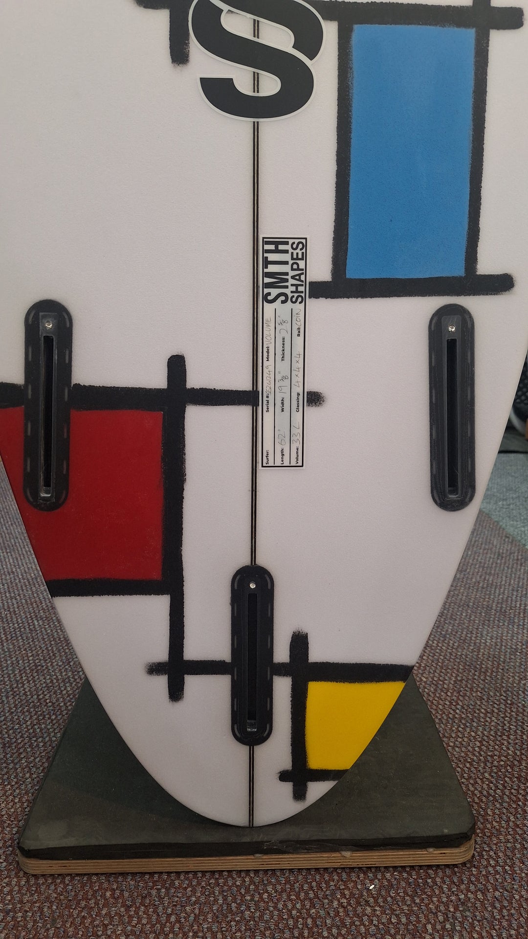 SMTH SHAPES PU VOLUME 6'2 X 19 3/8" X 2 5/8" = 33L