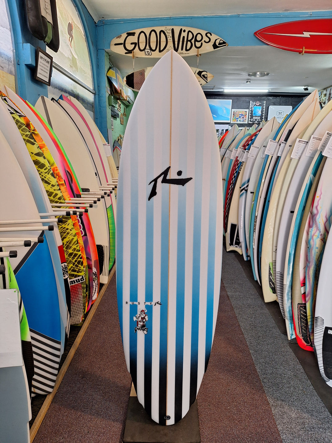 RUSTY PU DWART 5'10 X 20.75" X 2.50" = 34.3L