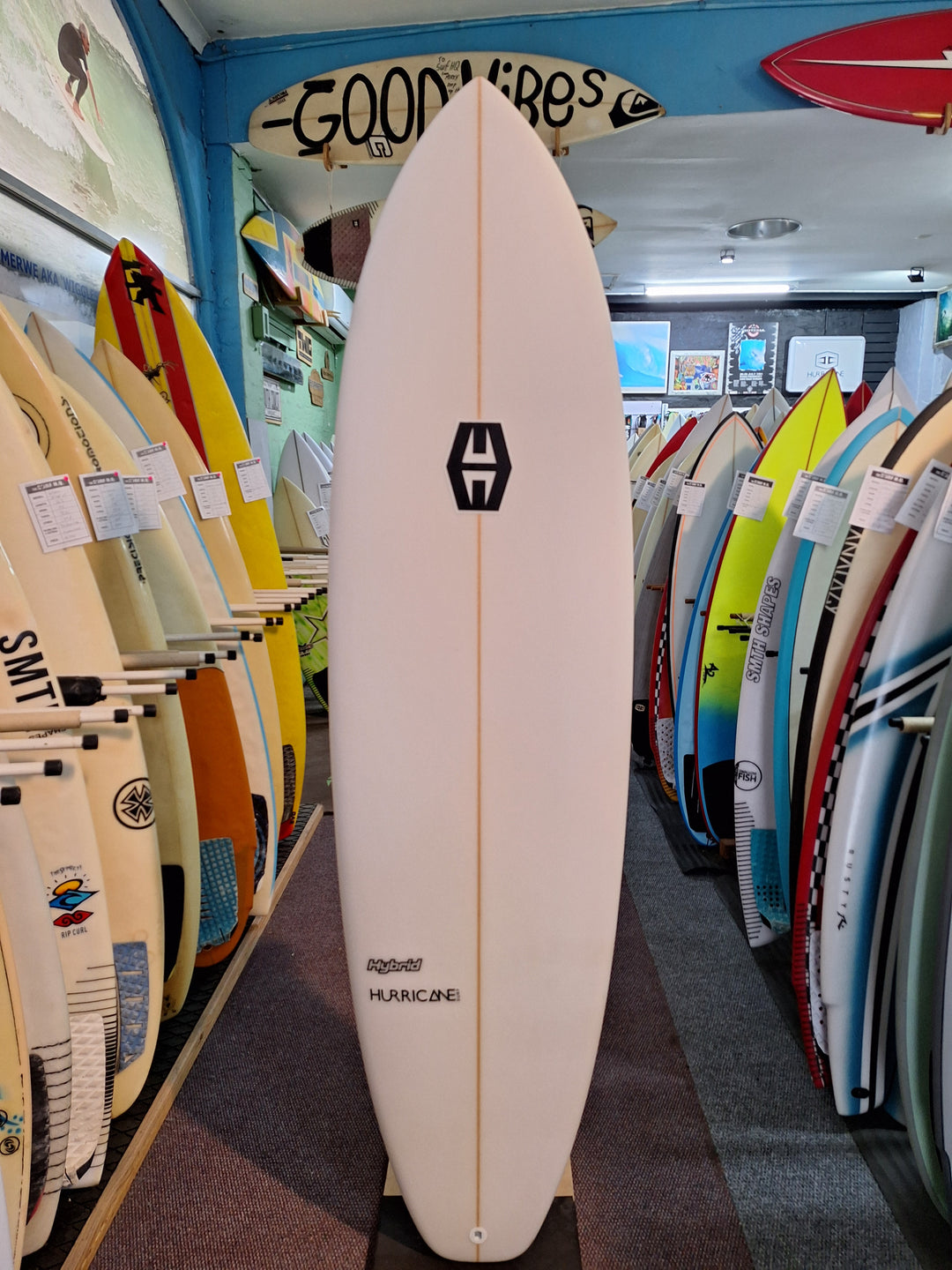 HURRICANE PU HYBRID 6'6 x 21" x 2 1/2" = 38L