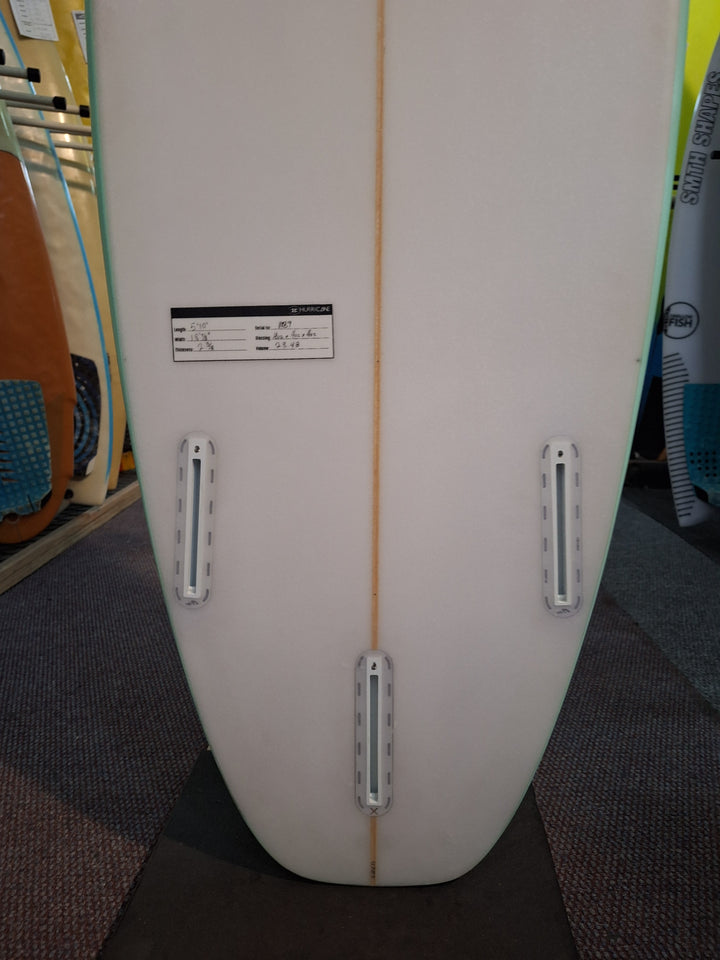 HURRICANE PU POPCORN 5'10 x 18 7/8" x 2 3/8" = 28.48L
