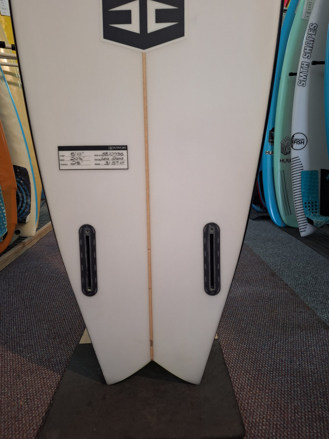 HURRICANE PU BARRACUDA 5'10 X 20 1/4" X 2 1/2 = 31.59L