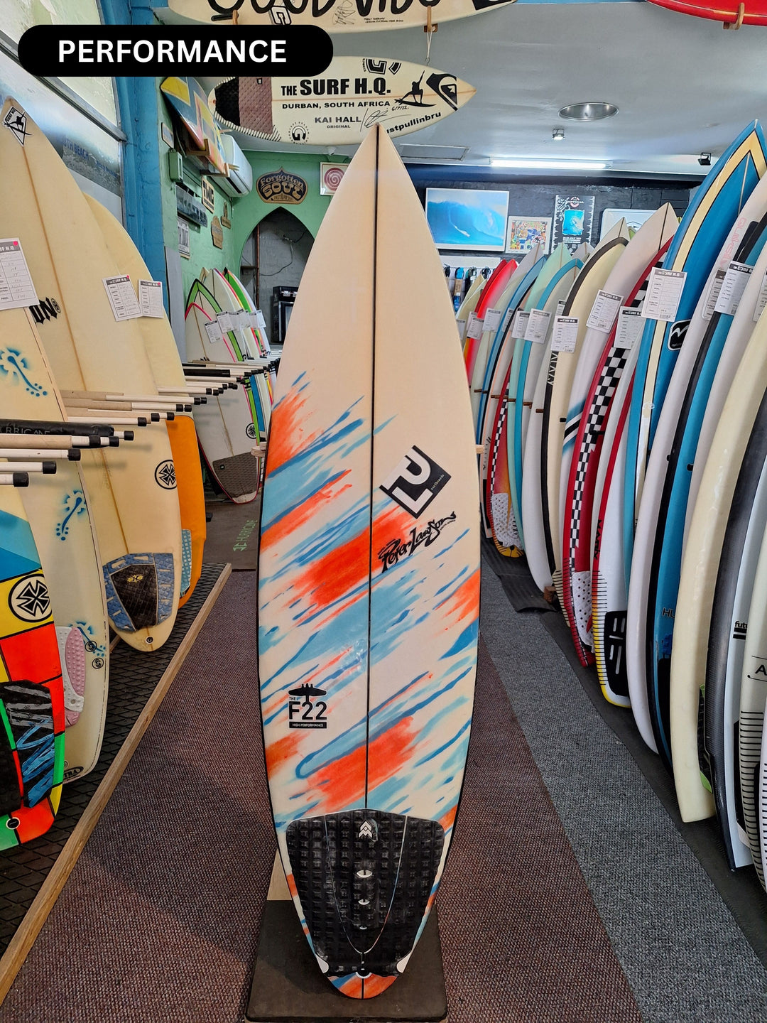 PETER LAWSON PU F22 5'2 x 17 1/8" x 2 1/8" = 20.10L